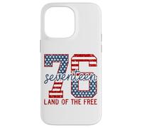 Patriotic 76 Seventeen Land Of The Free Backprint Case for iPhone 14 Pro Max