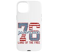 Patriotic 76 Seventeen Land Of The Free Backprint Case for iPhone 15 Plus