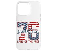 Patriotic 76 Seventeen Land Of The Free Backprint Case for iPhone 15 Pro Max