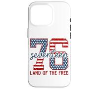 Patriotic 76 Seventeen Land Of The Free Backprint Case for iPhone 16 Pro