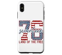 Patriotic 76 Seventeen Land Of The Free Backprint Case for iPhone XS Max