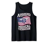 Patriotic AEMT for Medical Technician First Aider Tank Top