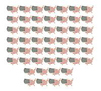 Patriotic Alloy Flag Lapel Pin Set with Sturdy Enameled Coating for Independence Day Celebration and Everyday Wear Fashion Patriotic Gift