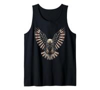 Patriotic American Flag Bald Eagle USA Pride 4th of July Tank Top