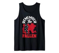 Patriotic American Flag Remember The Fallen Memorial Day Tank Top