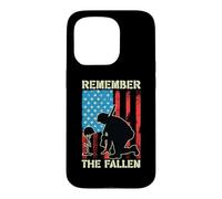 Patriotic American Flag Remember The Fallen Memorial Day US Case for iPhone 15 Pro