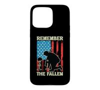 Patriotic American Flag Remember The Fallen Memorial Day US Case for iPhone 15 Pro Max