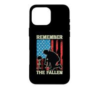 Patriotic American Flag Remember The Fallen Memorial Day US Case for iPhone 16 Pro Max