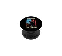Patriotic American Flag Remember The Fallen Memorial Day US PopSockets Adhesive PopGrip