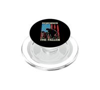 Patriotic American Flag Remember The Fallen Memorial Day US PopSockets PopGrip for MagSafe