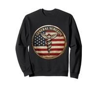Patriotic American General Surgeon Caduceus Badge Surgery Sweatshirt