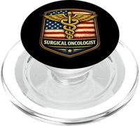 Patriotic American Surgical Oncologist Surgeon Caduceus USA PopSockets PopGrip for MagSafe