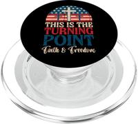 Patriotic American Turning Point US Flag Freedom 4th of July PopSockets PopGrip for MagSafe