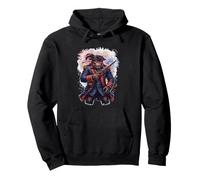 Patriotic Ape Revolutionary War Soldier July 4th Pullover Hoodie