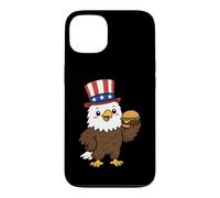 Patriotic Bald Eagle Burger USA July 4th America Souvenir Case for iPhone 13