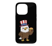 Patriotic Bald Eagle Burger USA July 4th America Souvenir Case for iPhone 13 Pro