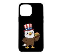 Patriotic Bald Eagle Burger USA July 4th America Souvenir Case for iPhone 13 Pro Max