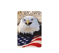 Patriotic Bald Eagle With American Flag Printing 10 Pcs Air Freshener Cards,Car Scented Hanging Sheets Air Freshener Set For Car Decoration