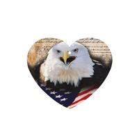 Patriotic Bald Eagle With American Flag Printing Fashion Car Air Freshener Cards 10 Pcs Car Scented Hanging Sheets