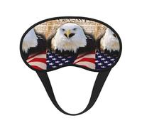 Patriotic Bald Eagle with American Flag Sleep Mask for Side Sleeper, Eye Mask Sleeping for Women Men,for Sleeping with Elastic Band