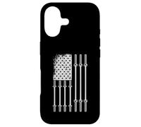 Patriotic Barbell Flag Design Strength and Fitness Pride Case for iPhone 17