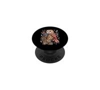Patriotic Barn Owl American Flag PopSockets Adhesive PopGrip