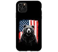 Patriotic Bear American Freedom Forest Paw Case for iPhone 11 Pro Max