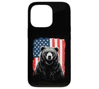 Patriotic Bear American Freedom Forest Paw Case for iPhone 13 Pro