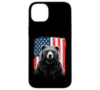 Patriotic Bear American Freedom Forest Paw Case for iPhone 14 Plus