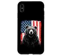 Patriotic Bear American Freedom Forest Paw Case for iPhone XS Max