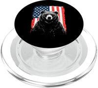 Patriotic Bear American Freedom Forest Paw PopSockets PopGrip for MagSafe