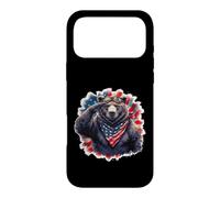 Patriotic Bear Salute Vintage National Colors Case for iPhone 17 Pro Max