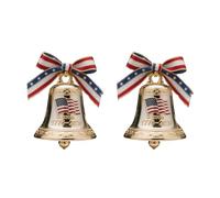 Patriotic Bells Ornament For Christmas Tree Decoration Handmade Commemorative Accessories Pendant Accessory Commemorative Doorbell