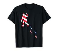 Patriotic Bigfoot 4th of July American Flag Sasquatch T-Shirt
