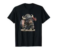 Patriotic Bison in America Colors Costume T-Shirt