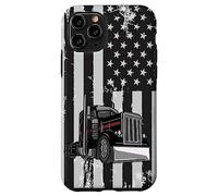 Patriotic black Truck American Flag black white Case for iPhone 11 Pro