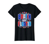 Patriotic Boating Floating Summer Lake Vacation Design Value Graphic T-Shirt, Women, Black, M