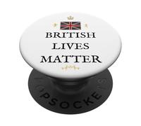 PATRIOTIC BRITAIN PROUD PRIDE SUPPORT BRITISH LIVES MATTER PopSockets Adhesive PopGrip