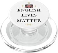 PATRIOTIC BRITAIN PROUD PRIDE SUPPORTS BRITISH ENGLISH LIVES PopSockets PopGrip for MagSafe