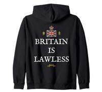 PATRIOTIC BRITISH PRIDE SUPPORTERS GREAT BRITAIN IS LAWLESS Zip Hoodie