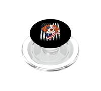 Patriotic Brittany Spaniel US Flag - American Brittany PopSockets PopGrip for MagSafe