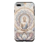 Patriotic Buddha Lotus Flower USA Flag Buddhism Buddhist Case for iPhone 7 Plus/8 Plus
