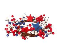 Patriotic Candle Ring Realistic Traditional Festive