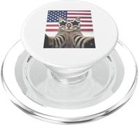 Patriotic Cat Selfie USA Flag Sunglasses PopSockets PopGrip for MagSafe