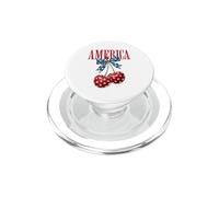 Patriotic Cherries Stars Bow USA Design PopSockets PopGrip for MagSafe