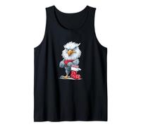 Patriotic Christmas Sock with Nice Eagle Costume Tank Top