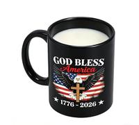 Patriotic Coffee Mug,350ml Ceramic 250th Commemorative | 250th America Mug Drinking Cup,for Celebration Party Gatherings Home Office Adults Family Tea Water