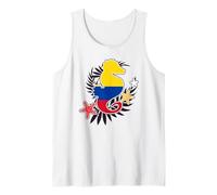 Patriotic Colombia Cute Seahore Colombian Flag Kids Girls Tank Top