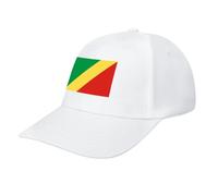 Patriotic Congo Flag Baseball Cap, Unisex Adjustable Soft Casual Baseball Caps,Dad Hat for Outdoor Activities White