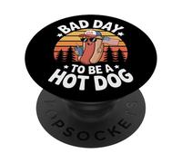 Patriotic Cookout Bad Day To Be A Hot Dog USA PopSockets Adhesive PopGrip